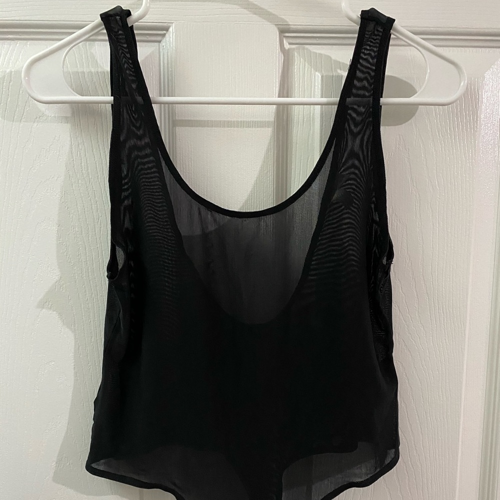 Black net bodysuit